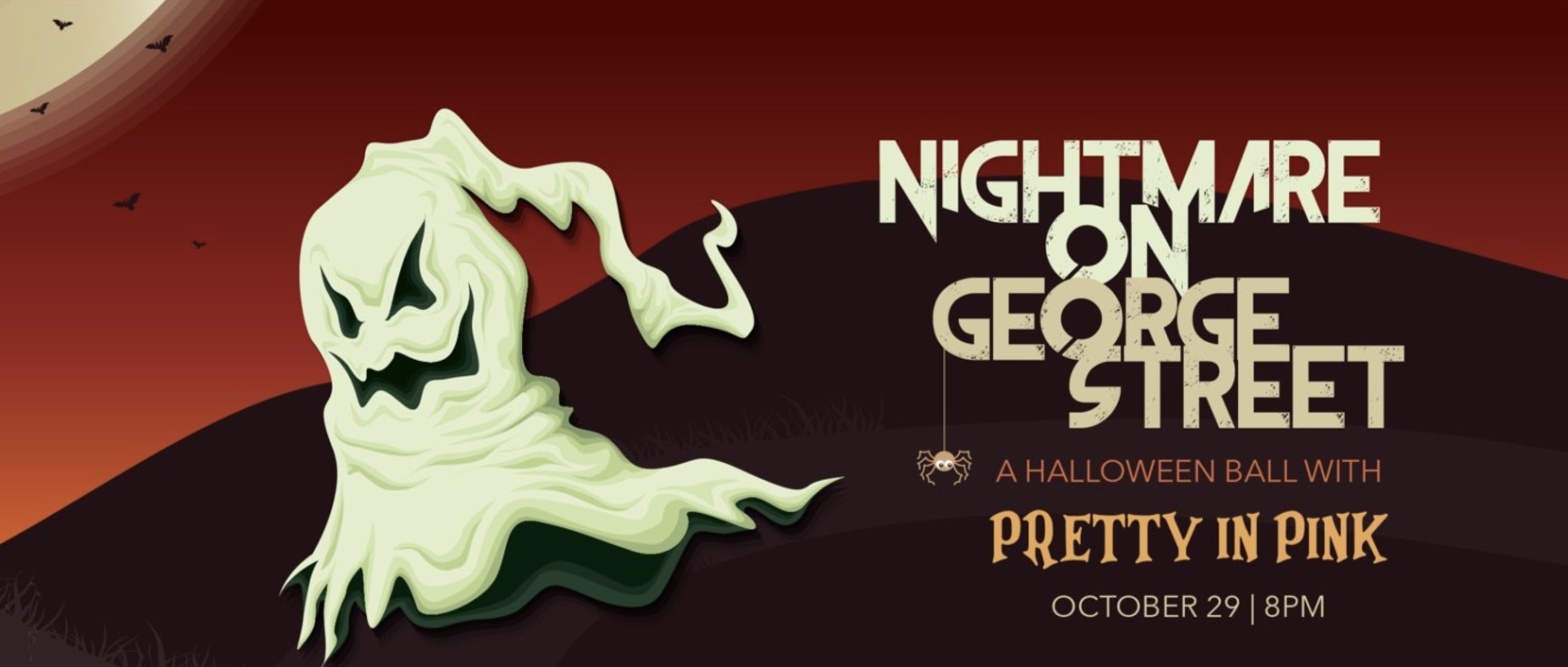 Nightmare On George Street! A Halloween Ball with Pretty In Pink at The Fredericton Boyce Farmers Market